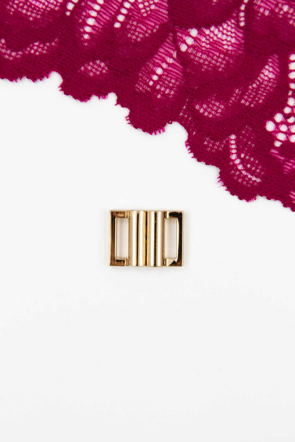 Застёжка металлическая для купальника 10 мм золото