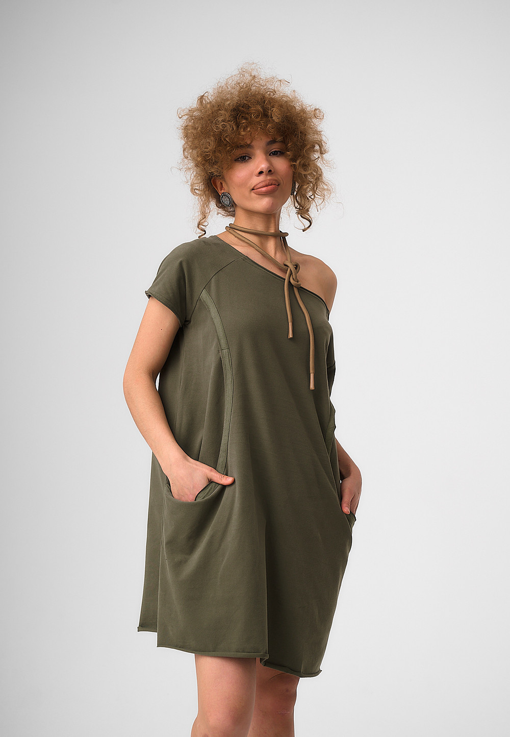 Платье Ребекка Хаки