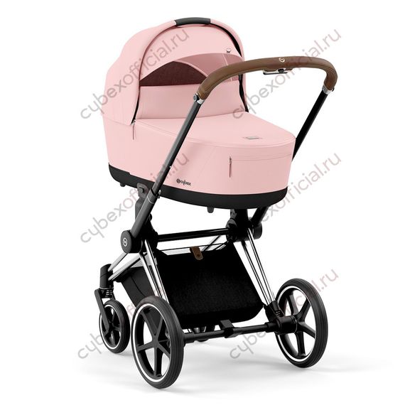 Коляска для новорожденных Cybex Priam IV Peach Pink шасси Chrome