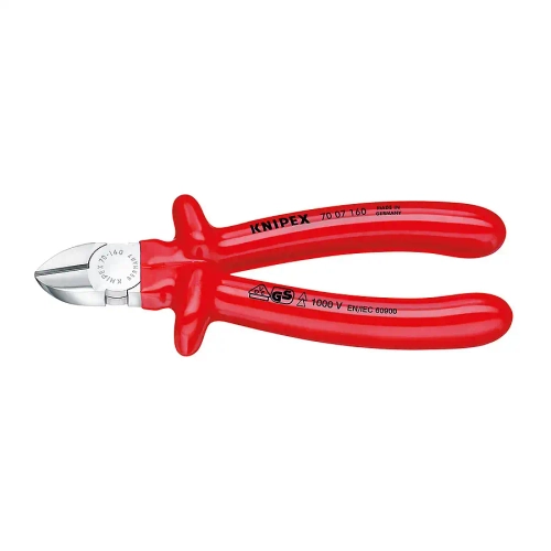 Кусачки боковые хромированные 180 мм Knipex 70 07 180