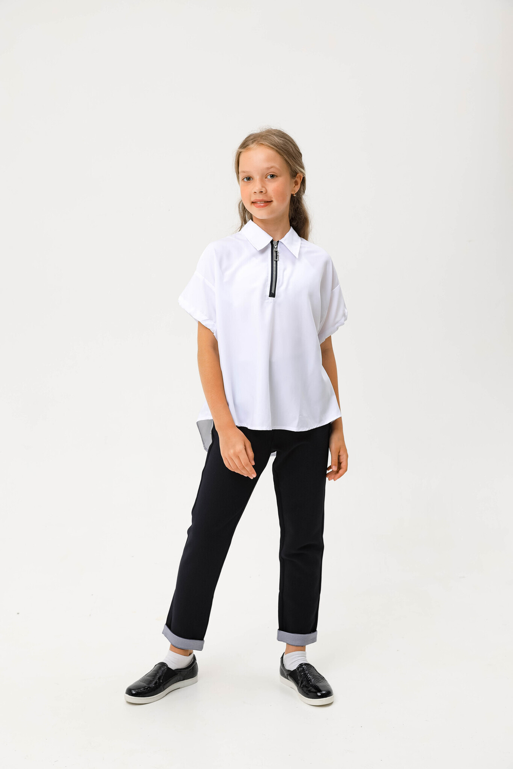 Блуза с коротким рукавом для девочки DELORAS C63273S