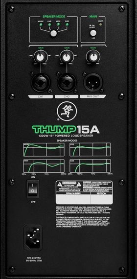 MACKIE Thump15A активная АС, 1000Вт, динамик 15 дюймов