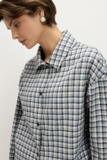 Рубашка из фланели мелкая клетка