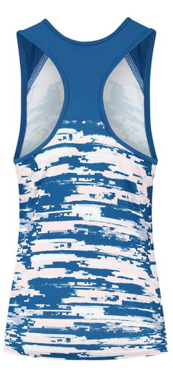 Женский топ теннисный K-Swiss Tac Hypercourt Stripe Tank - небесный