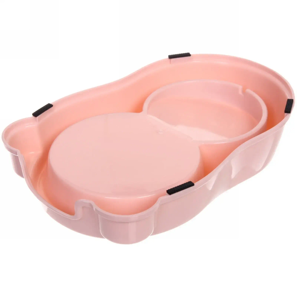 Автокормушка пластиковая «Колор-Один дома» 27,5*17,57*25см 1,2л цвет нежно-розовый