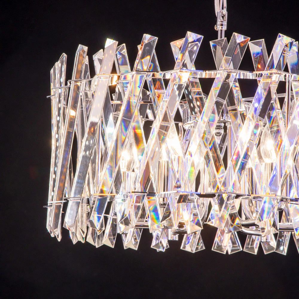 Citilux Ингвар CL334261 Люстра подвесная хрустальная Хром