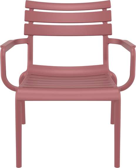 Кресло лаунж пластиковое Paris Lounge марсала