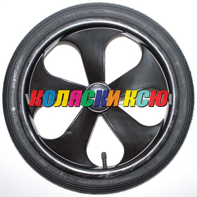 Колесо для детской коляски №003067 надув 14 дюймов (44-288) 14х1 3/8х1 5/8 с тормозной шестеренкой. BEBE-MOBILE INES / ADAMEX SOFIA