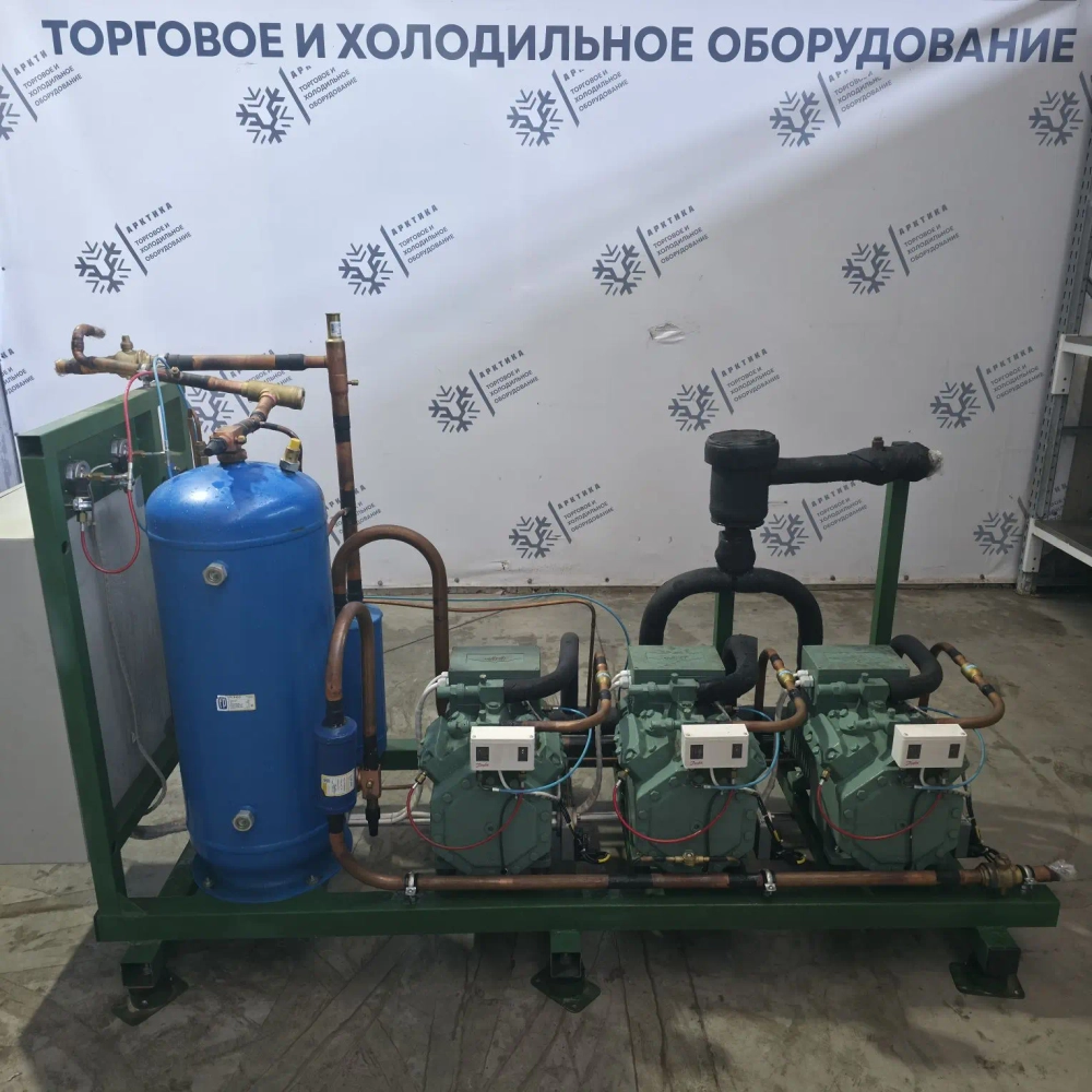 ЦХМ на базе Bitzer 4DES-5Y-40S (Зеленый 3 агрегата)