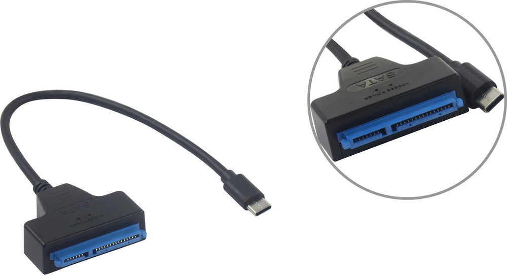 Кабель адаптер USB-C -> SATA для подключения SATA HDD/SSD к USB
