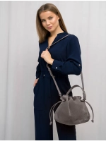 сумка через плечо средняя натуральная замша