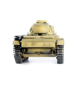 Р/У танк Taigen 1/16 Panzerkampfwagen III (Германия) дым, свет (для ИК боя) V3 2.4G RTR пустыня