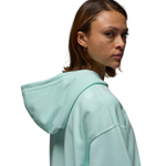 Баскетбольная женская толстовка Jordan Brooklyn Fleece Turquoise Sweatshirt