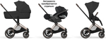 Коляска Cybex Priam V Rosegold Style Collection 2 в 1 Sepia Black