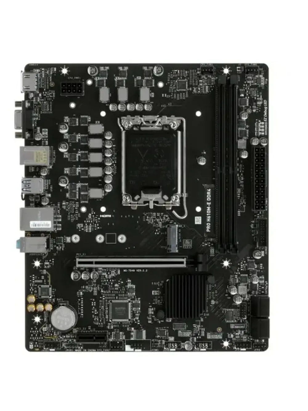 Материнская плата PRO H610M-E DDR4 LGA 1700 Micro-ATX DDR4