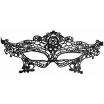 Маска кружевная Психея черная