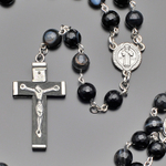 Бусы из граненого черного агата "Rico la Cara" AMX009017