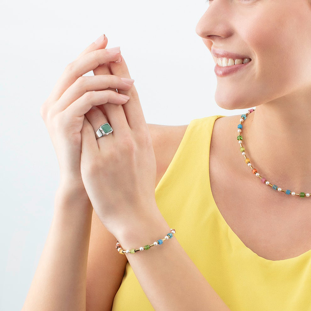 Кольцо Coeur de Lion Green-Silver 1200/40-0517 60
