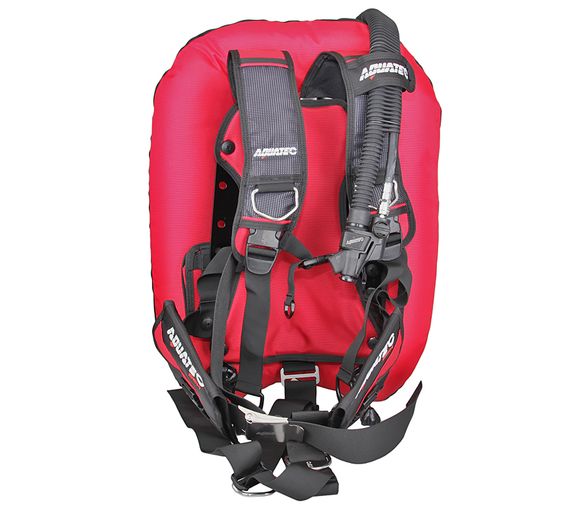 Подвесная система с крылом и алюминиевой спинкой Aquatec Deep Ocean красный