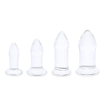Набор стеклянных плагов 8, 10, 11, 12см b-Vibe Anal Dilators Set BV-037