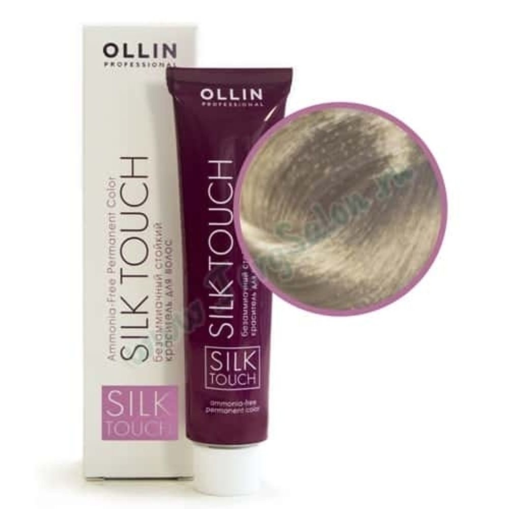 Безаммиачный стойкий краситель для волос «Корректор серебряный» 0/01, Ollin Silk Touch, 60 мл.