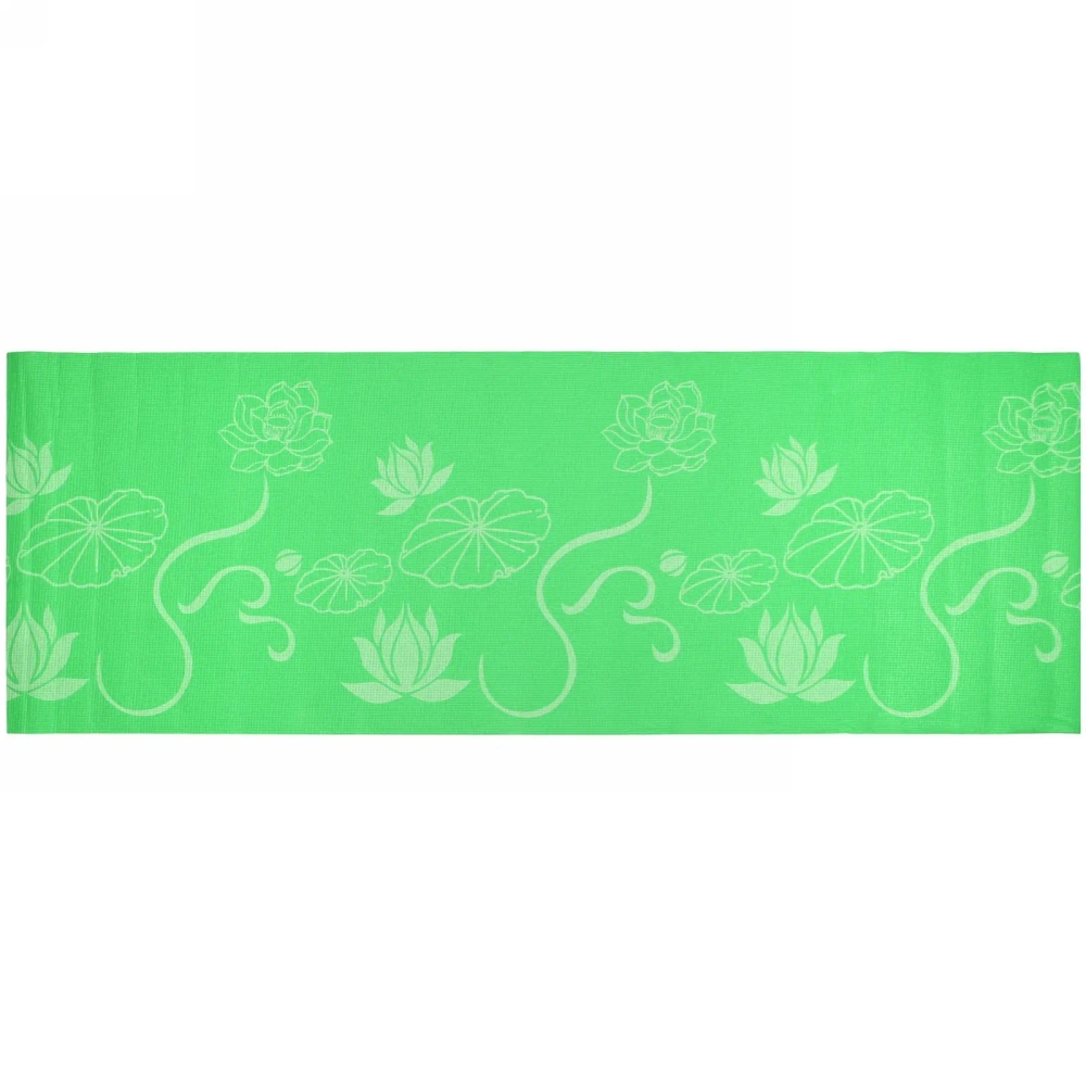 Коврик для йоги 6 мм 173х61 см «Цветущий сад» PVC, микс цветов