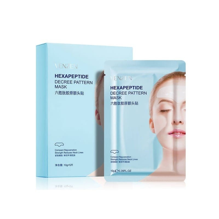 Маска для лба Venzen Hexapeptide Decree Pattern Mask с гексапептидом 10 г