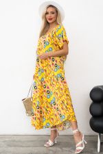 Платье Магия лета (желтый/орнамент) Р11-867/17 Nikol