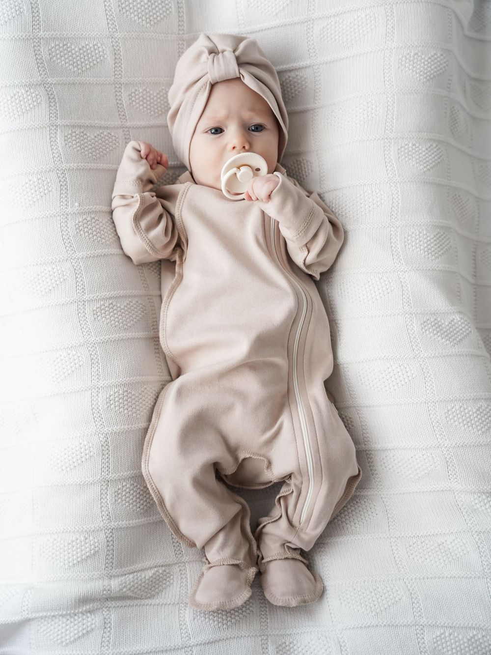 Шапка тюрбан "Крем-брюле" 0+