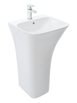 Раковина напольная  WeltWasser WW LEERBACH 4543 GL-WT 450х435х835