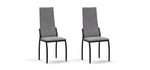 Стул АСТИ 2 шт. Велюр Роял агат, Черный