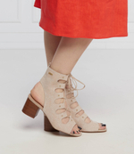 Кожаные босоножки на каблуке agata 13 Liu Jo - бежевый(SA2149 P0021)