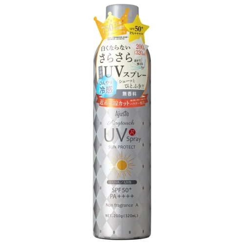 Ajuste Солнцезащитный спрей Аджаст Эйритач - Airytouch UV Spray Sun Protect Non Fragrance A SPF 50+ PA++++, 200 г (320 мл)