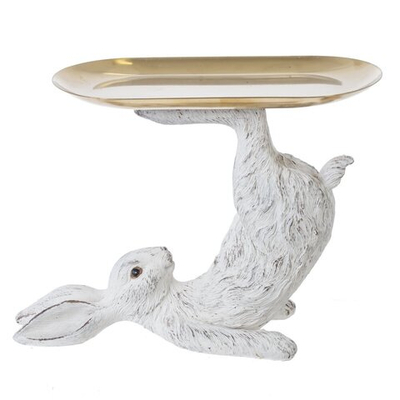 Фигурка декоративная Заяц с подставкой