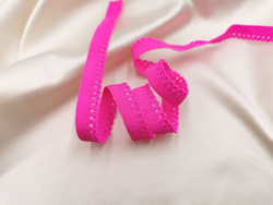 Ажурная резинка, 10 мм, неоново-розовый, Китай (арт: AZ/10-3578), м
