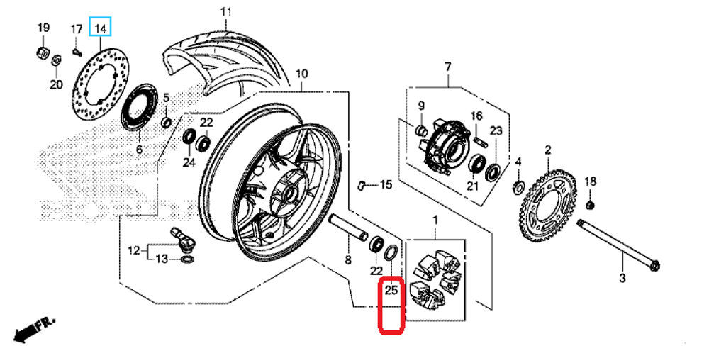 91351-MGS-D30. O-RING, 55X2. HONDA