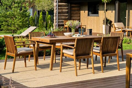 Обеденная группа из акации Joygarden МОНА L, бежевый