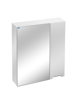 Шкаф зеркальный Афина 600, белый, арт. 00571