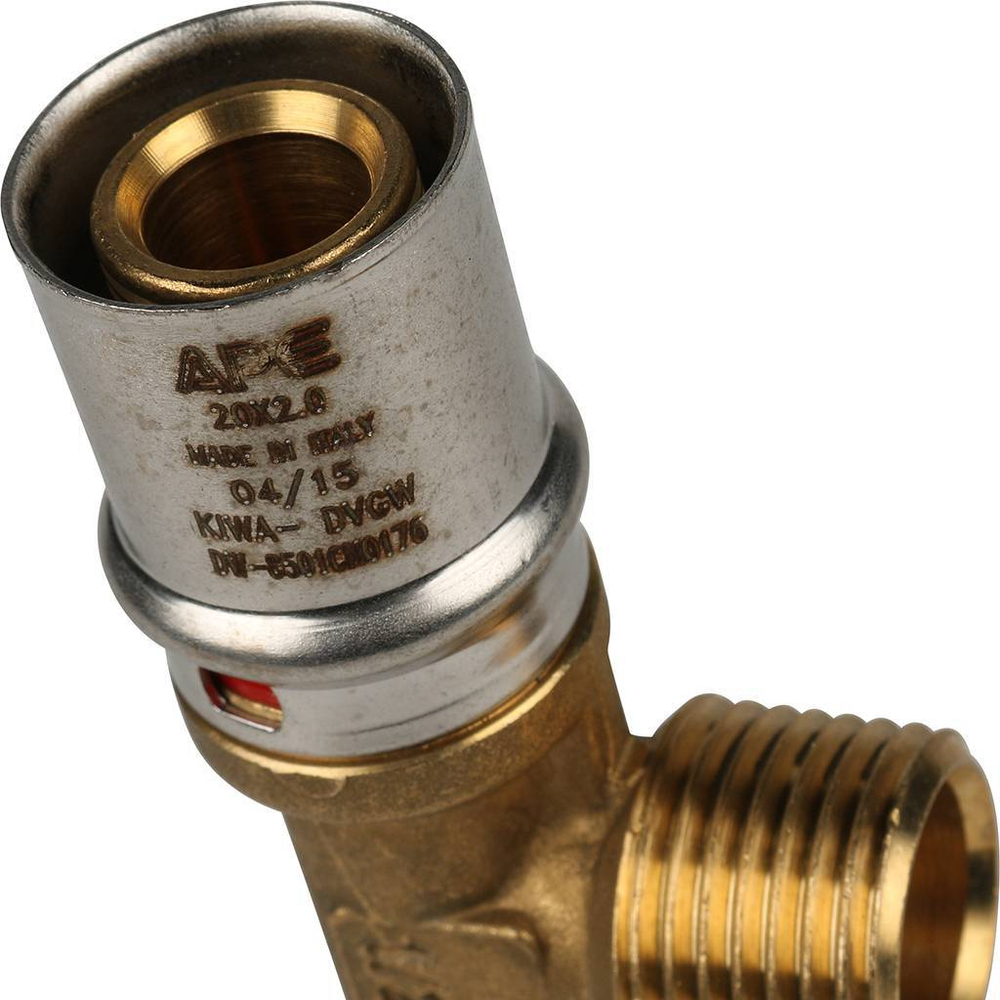 Тройник-переходник с наружной резьбой 20х1/2"х20