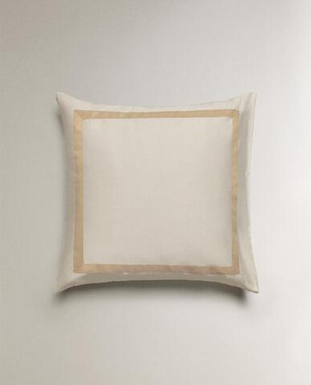 ZARA HOME НАВОЛОЧКА С КАЙМОЙ (300 НИТЕЙ), ЗОЛОТИСТЫЙ