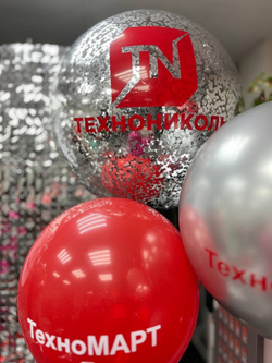 Фотозона на 8 марта, пайетка Solaair серебро/красный №2856