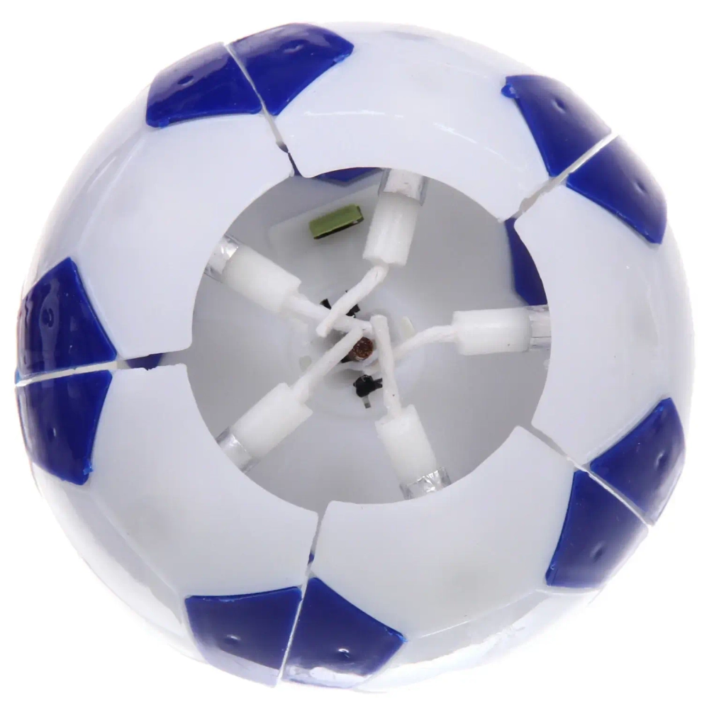 Свеча для торта раскрывающийся цветок «Мяч» (5 свечей), Синий