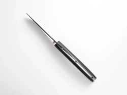 Складной нож "Скелетон", дамасская сталь, рукоять черный мореный граб