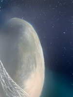 Картина маслом на холсте "Лунная паутинка" 80х60 см. Деревянный подрамник. Художник Наталия Осадчук