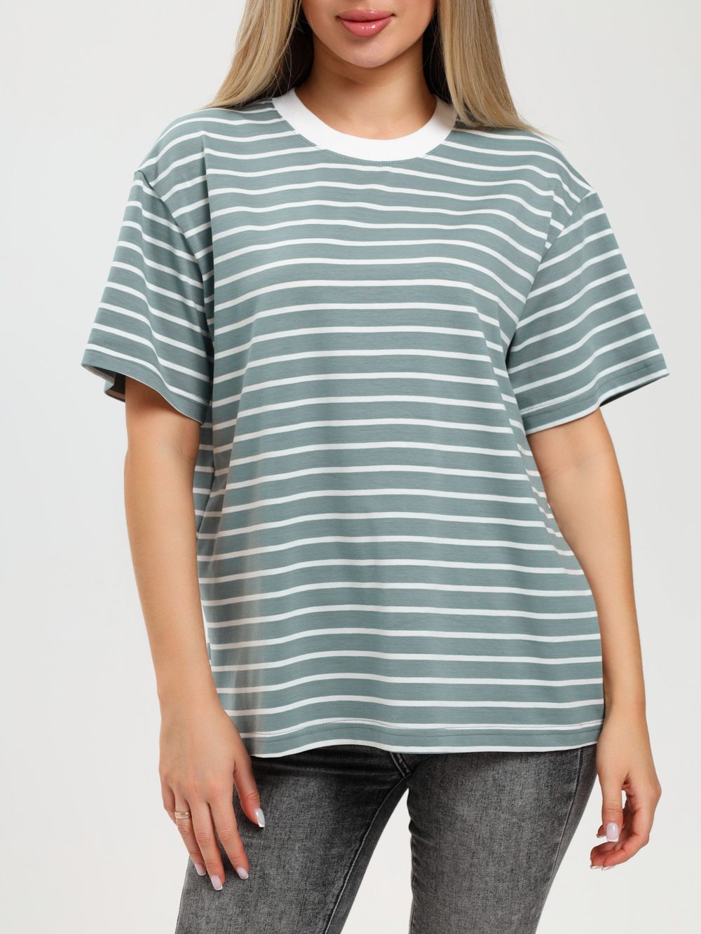 Футболка Брина-2 Виотекс СЕРО-ЗЕЛЁНЫЙ