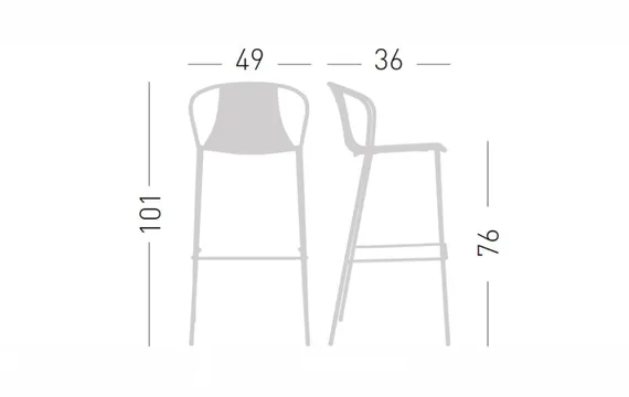 Барный стул Kasia 76, бежевый