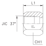Гайка N JIC 1/2"