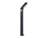 Светильник уличный Линден серый с солнечной батареей w10*24 h80 Led 10W (3000K) Декоративная подсветка розовая.