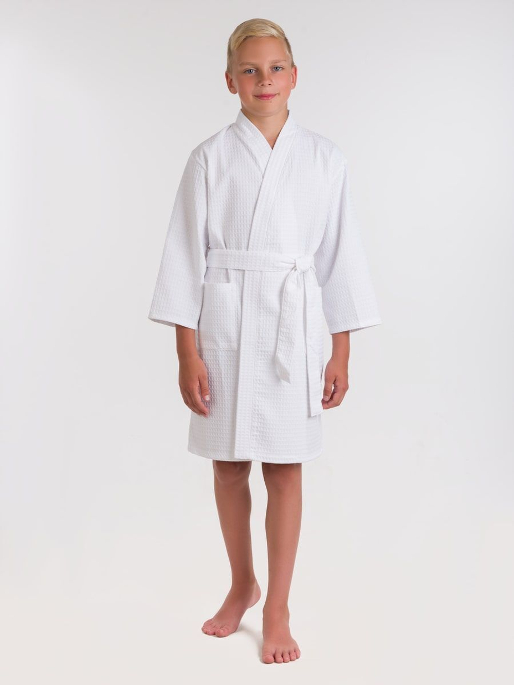 Халат вафельный детский 26 белый
