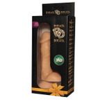 Реалистичный фаллос с мошонкой на присоске, 16,5 см (Цвет: телесный)